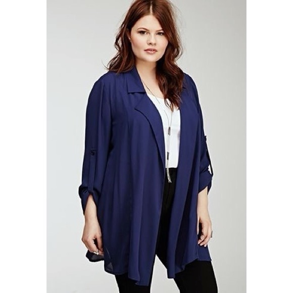 Forever 2 Longline Chiffon Jacket 